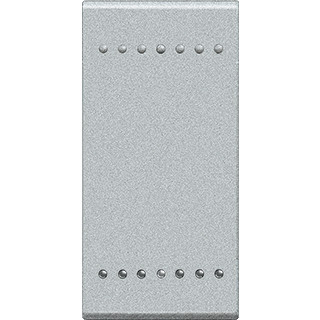 Bticino Livinglight bedieningselement 1 module aan / uit enkele drukker aluminium