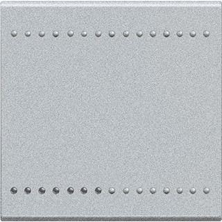 Bticino Livinglight bedieningselement 2 modules enkele wip aluminium