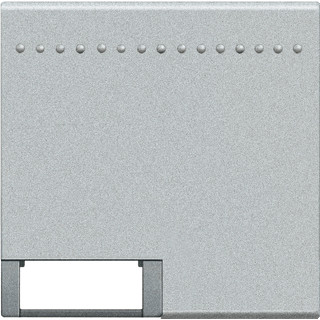 Bticino Livinglight bedieningselement aanpasbaar 1 functie 2 modules enkele wip aluminium