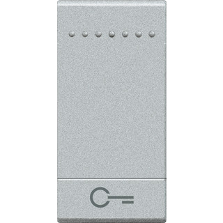 Bticino Livinglight bedieningselement + 1 module enkele wip aluminium