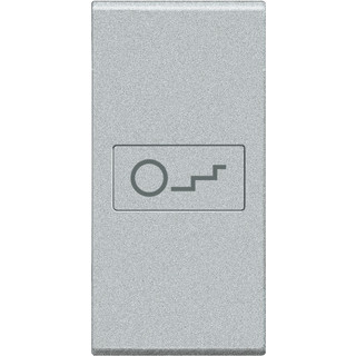 Bticino Livinglight bedieningselement + trapsymbool axiale bediening 1 aan / uit enkele drukker aluminium