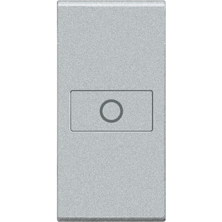 Bticino Livinglight bedieningselement axiale bediening aan / uit enkele drukker aluminium