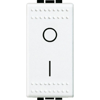 Bticino Living light wit 2P 0-1 schakelaar 1module