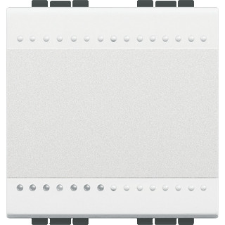 Bticino Living light wit pulsdrukker 1P no 2 modules steekklem