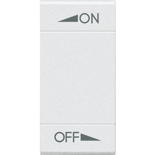 Bticino Livinglight tweedelige wip aan-/uit-schakelaar wit