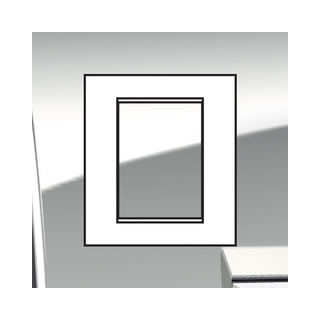 Bticino Livinglight afdekraam 1V horizontaal en verticaal grijs