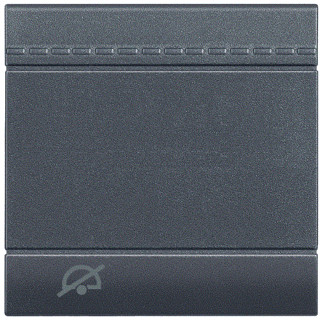 Bticino Livinglight enkele wip aan-/uit-schakelaar antraciet