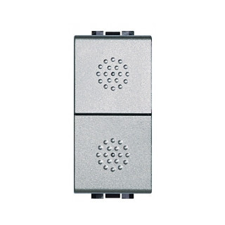 BTicino LivingLight Dubbele Knop light tech 1pno+1p(no)