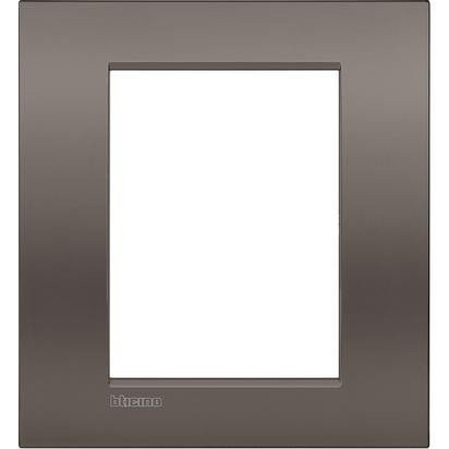 Bticino Livinglight afdekraam 1V verticaal bruin ip20