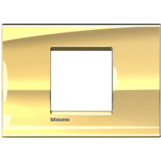 Bticino Livinglight afdekraam 1V horizontaal goud