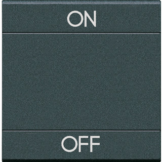 Bticino Livinglight enkele wip aan-/uit-schakelaar antraciet