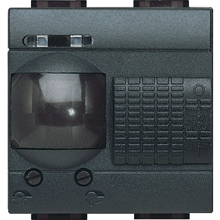 Bticino Livinglight bewegingssensor-element bewegingsmelder 37,5-142,5° inbouw (stucwerk) antraciet