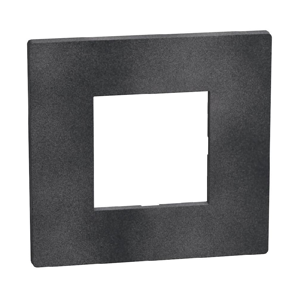 BTicino Schakelmateriaal Light Now afdekraam 2 modules zwart grey