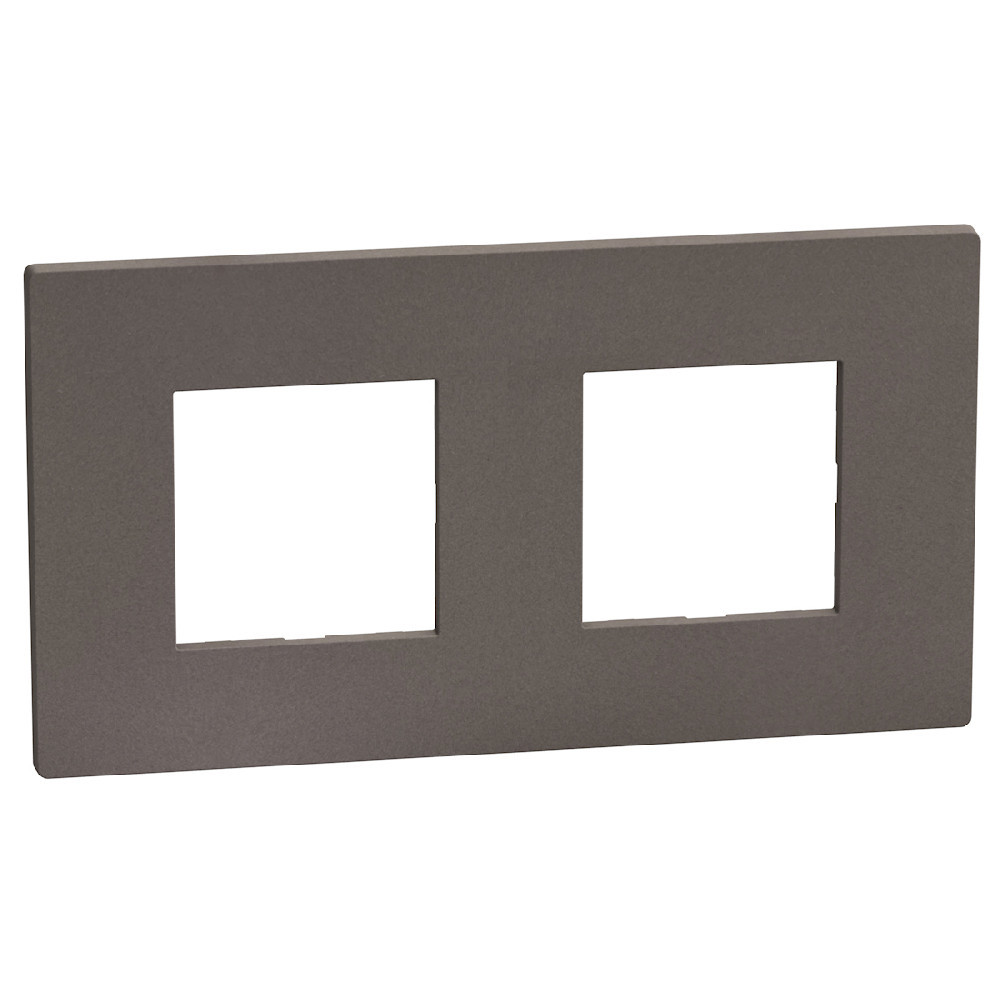 BTicino Schakelmateriaal Light Now afdekraam 2x2 mod moka stone