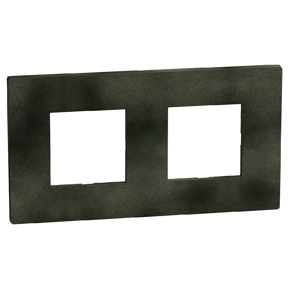 BTicino Schakelmateriaal Light Now afdekraam 2x2 mod zwart green