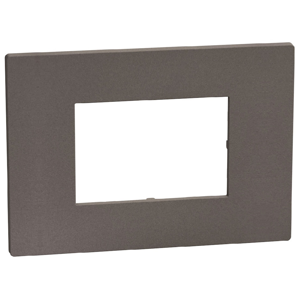 BTicino Schakelmateriaal Light Now afdekraam 3 modules moka stone