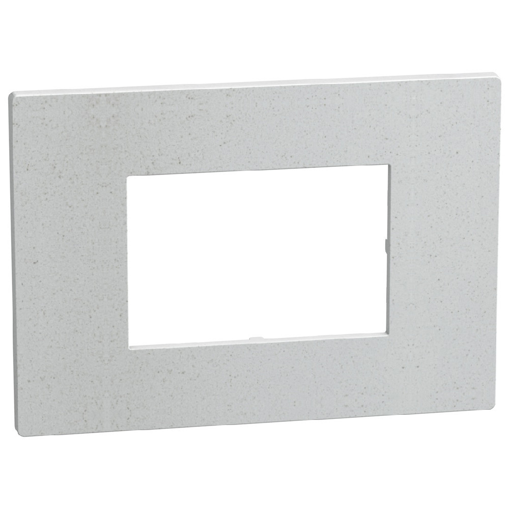 BTicino Schakelmateriaal Light Now afdekraam 3 modules wit fiber