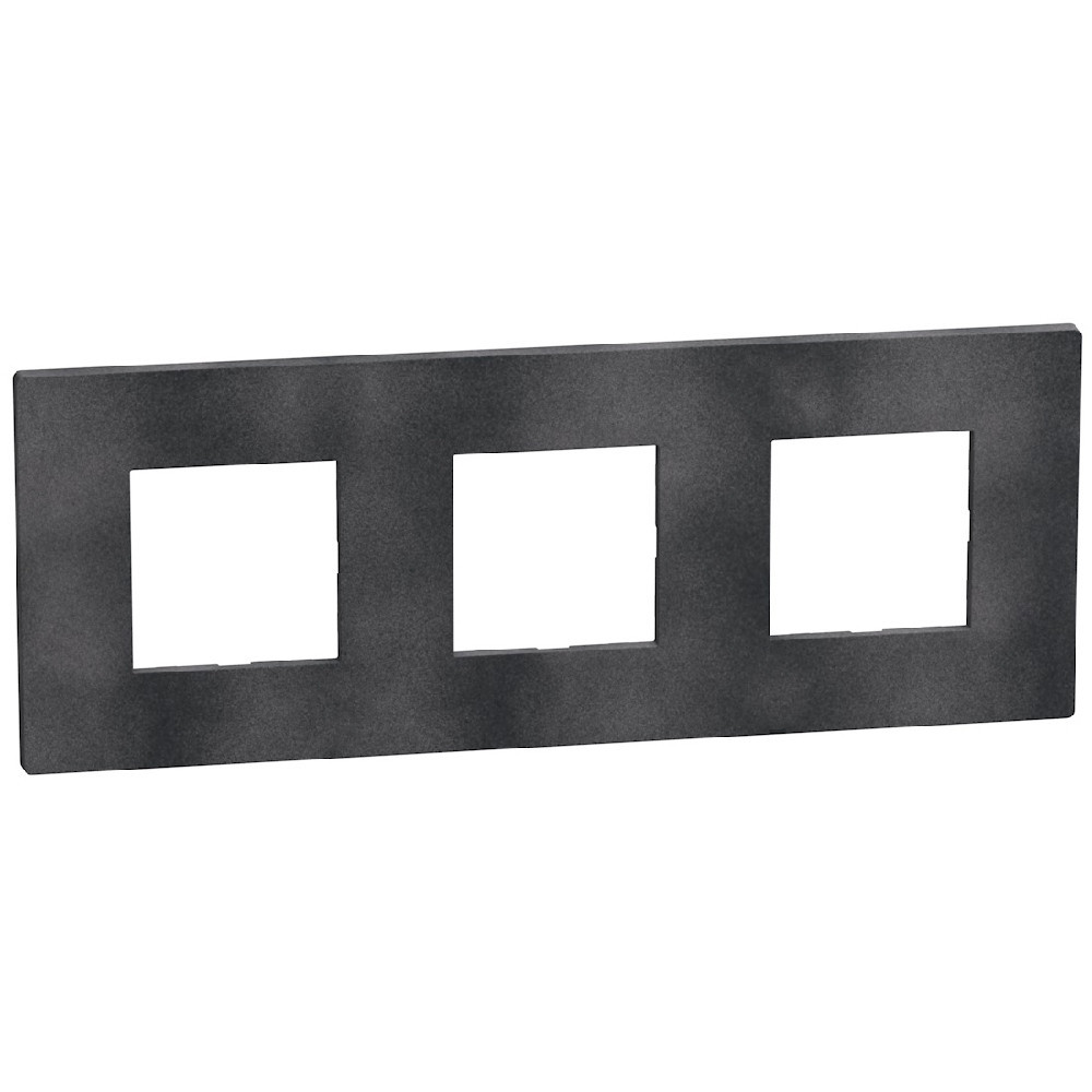 BTicino Schakelmateriaal Light Now afdekraam 3x2 mod zwart grey