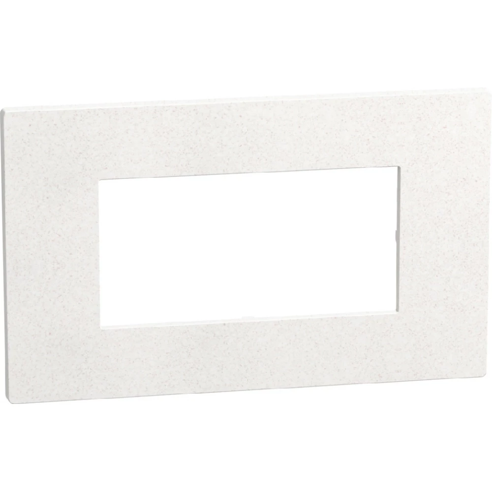 BTicino Schakelmateriaal Light Now afdekraam 4 modules wit mica