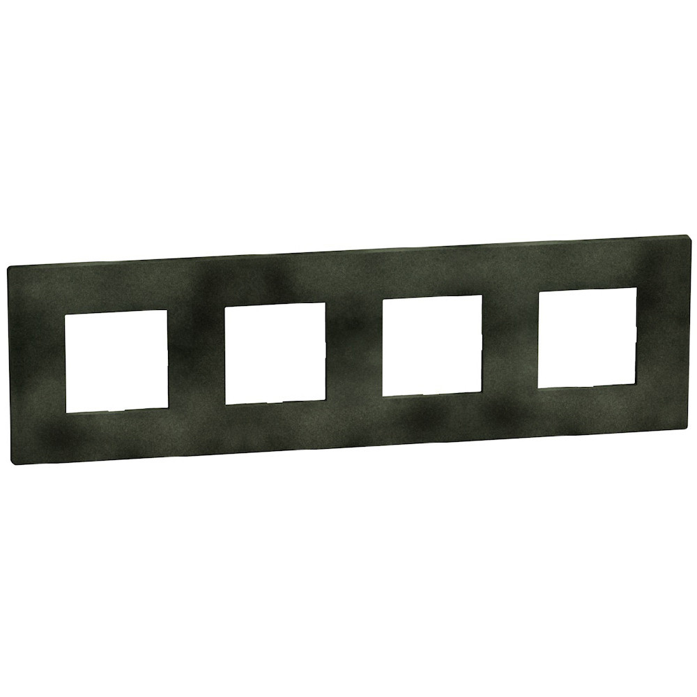 BTicino Schakelmateriaal Light Now afdekraam 4x2 mod zwart green