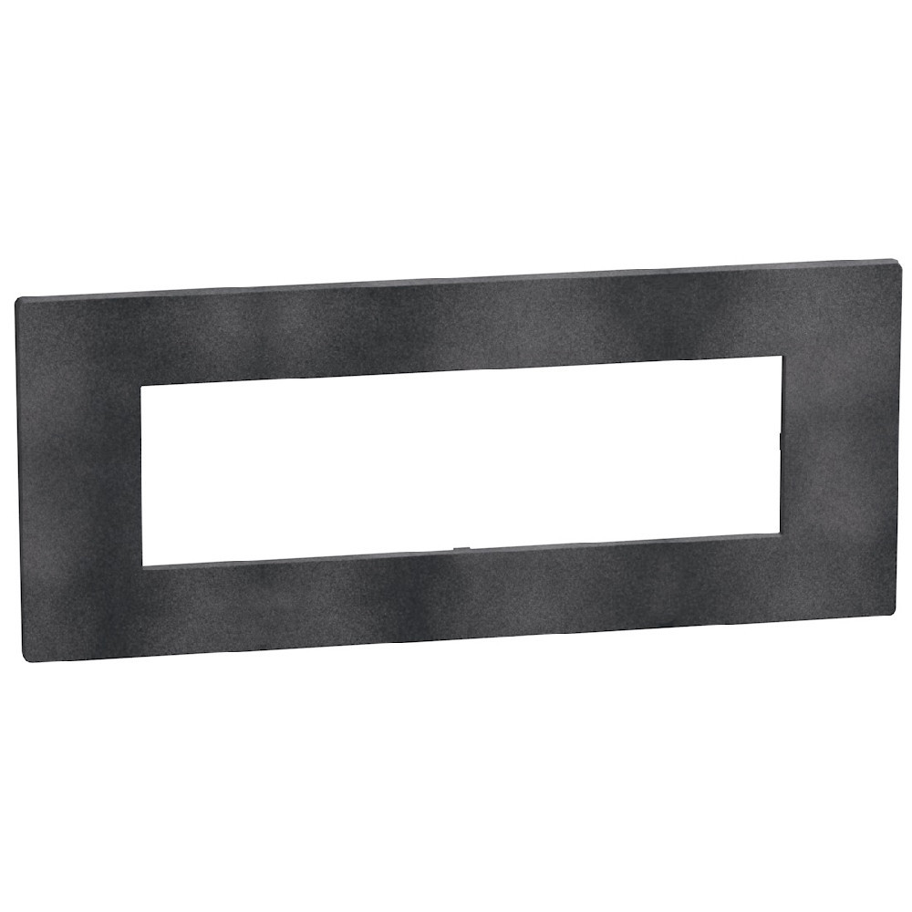 BTicino Schakelmateriaal Light Now afdekraam 7 modules zwart grey