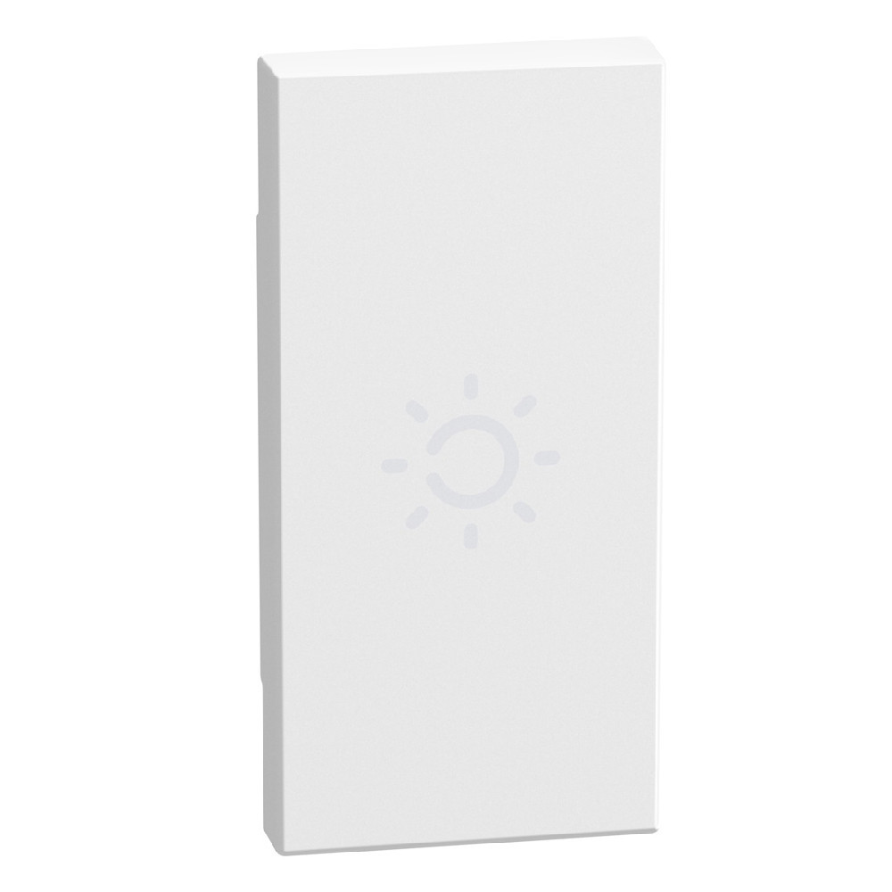 BTicino Schakelmateriaal Light Now axiale toets met pictogram lamp 1 module - wit
