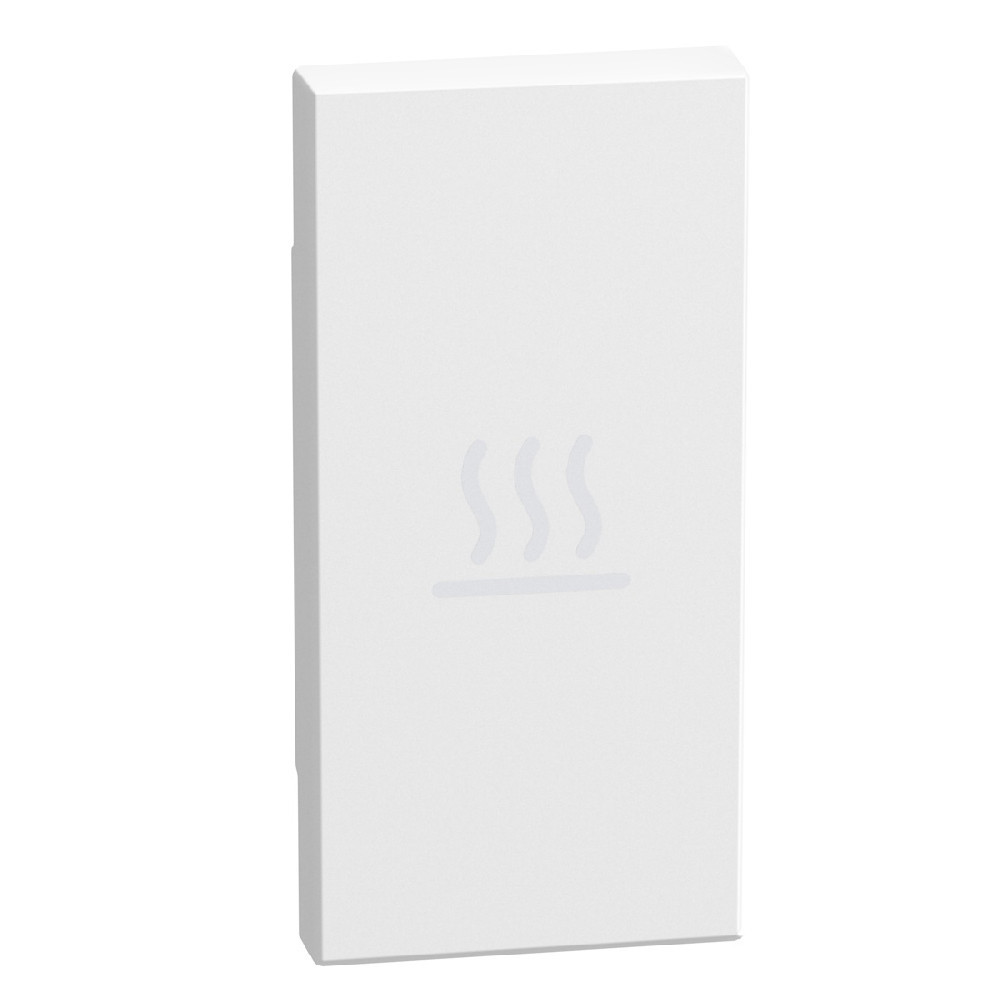 BTicino Schakelmateriaal Light Now axiale toets met pictogram verwarming 1 module - wit