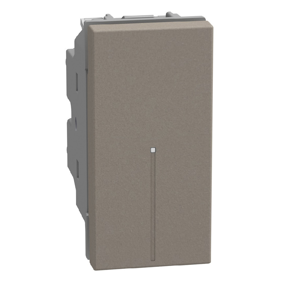 BTicino Schakelmateriaal Light Now axiale wisselschakelaar 10ax - 1 module - stone