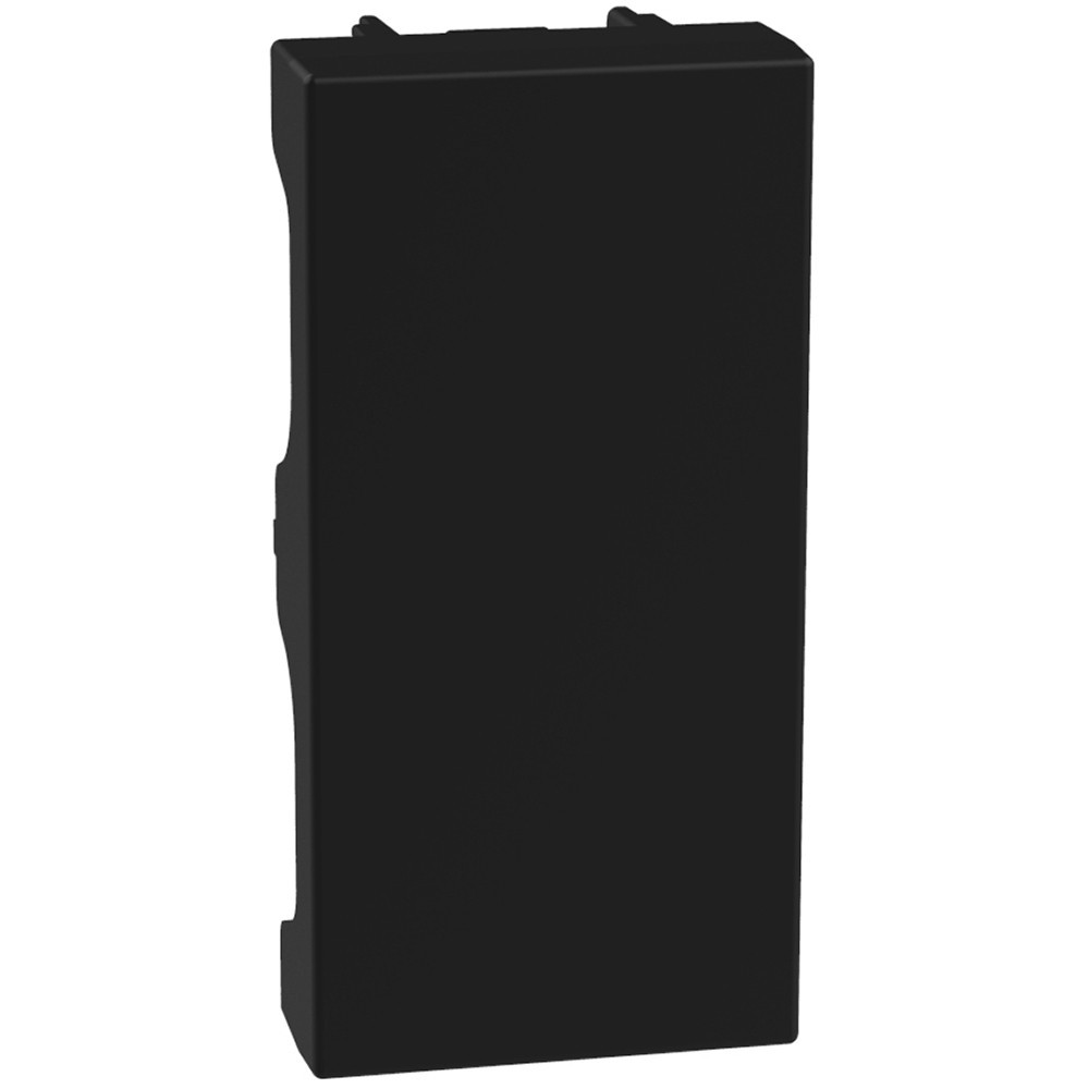 BTicino Schakelmateriaal Light Now blindplaat 1 module - zwart