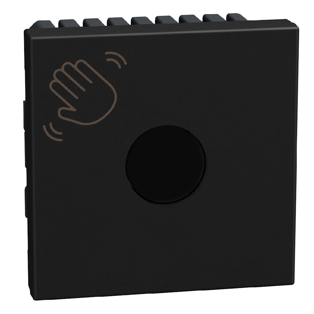 BTicino Schakelmateriaal Light Now contactloze drukknop voor deur - 2 modules - zwart