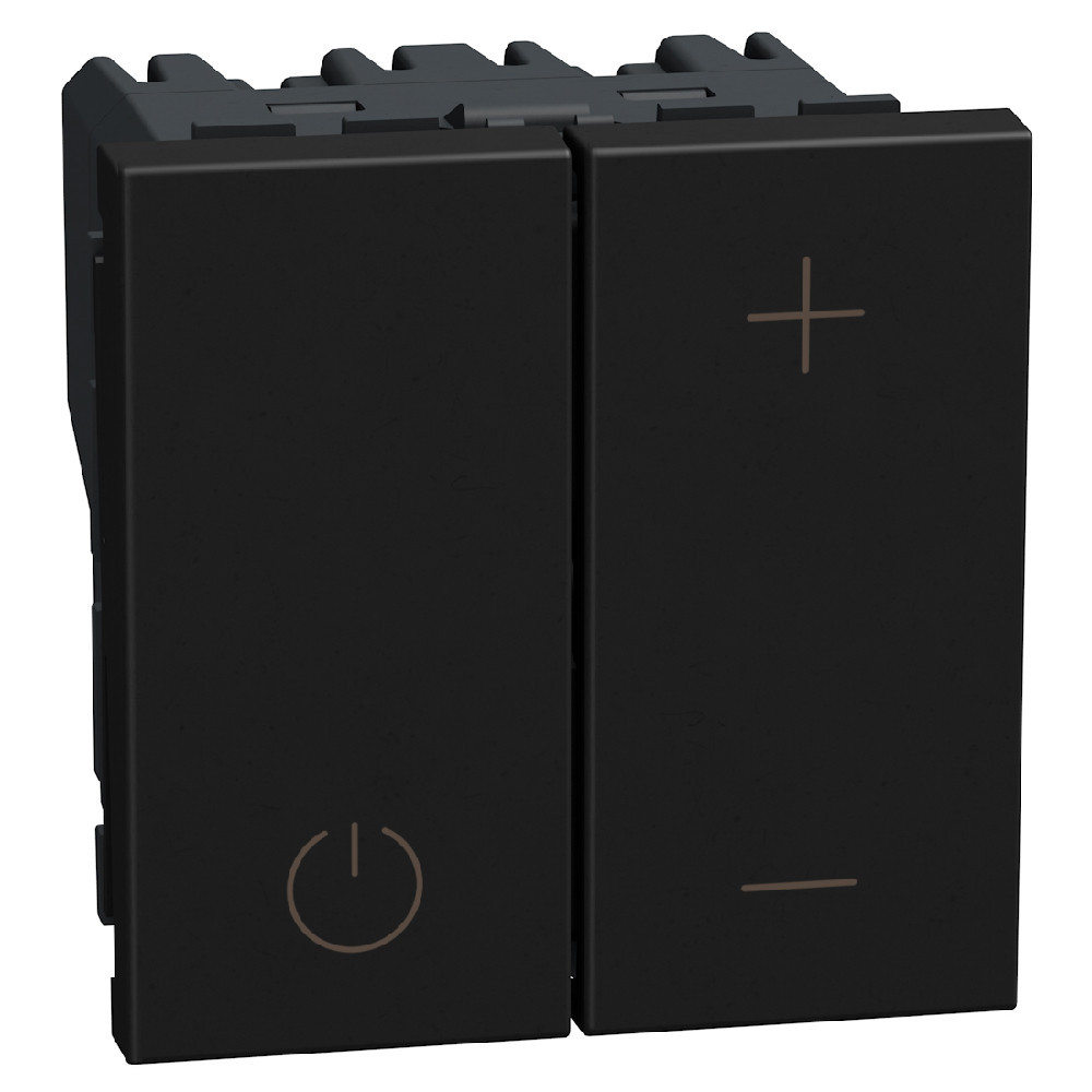 BTicino Schakelmateriaal Light Now dimmer 0-10V - 2 modules - zwart