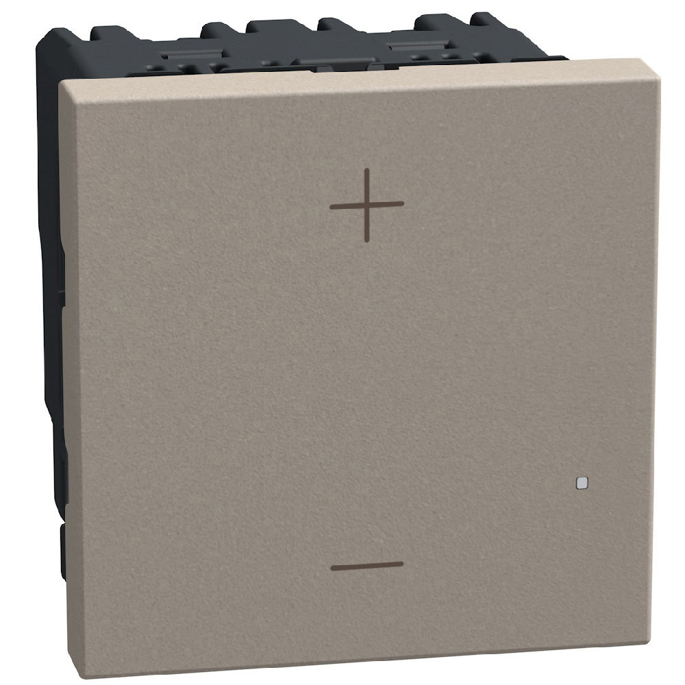 BTicino Schakelmateriaal Light Now dimmer 2 draads 125W - 2 modules - stone