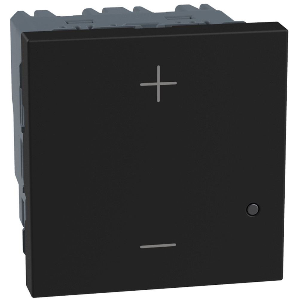 BTicino Schakelmateriaal Light Now dimmer 2 draads 125W - 2 modules - zwart