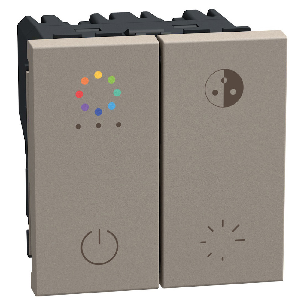 BTicino Schakelmateriaal Light Now dimmer dali - 2 modules - stone