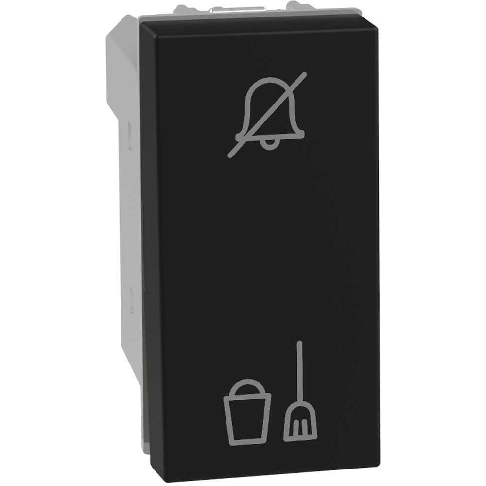 BTicino Schakelmateriaal Light Now drukknop DND-mur 2M zwart