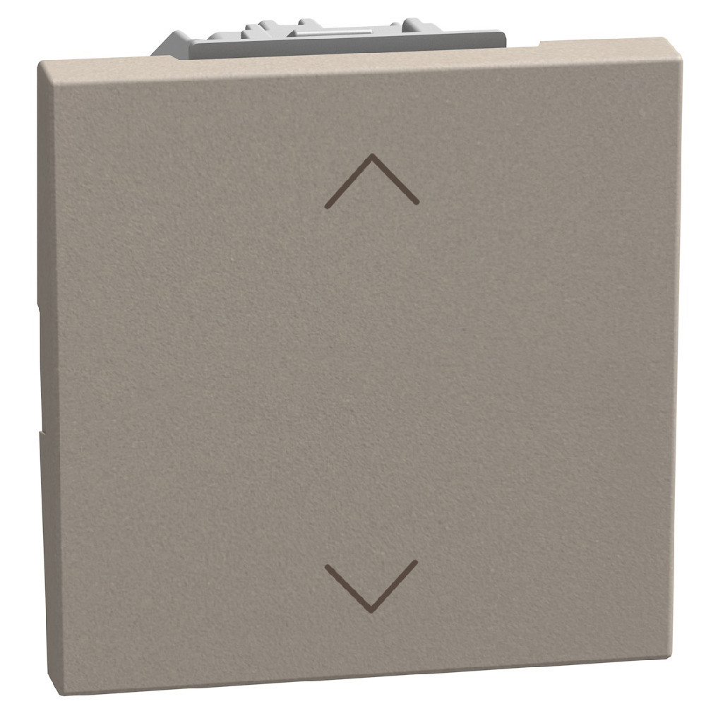 BTicino Schakelmateriaal Light Now dubbele drukknop voor rolluikbediening - 2 modules - stone