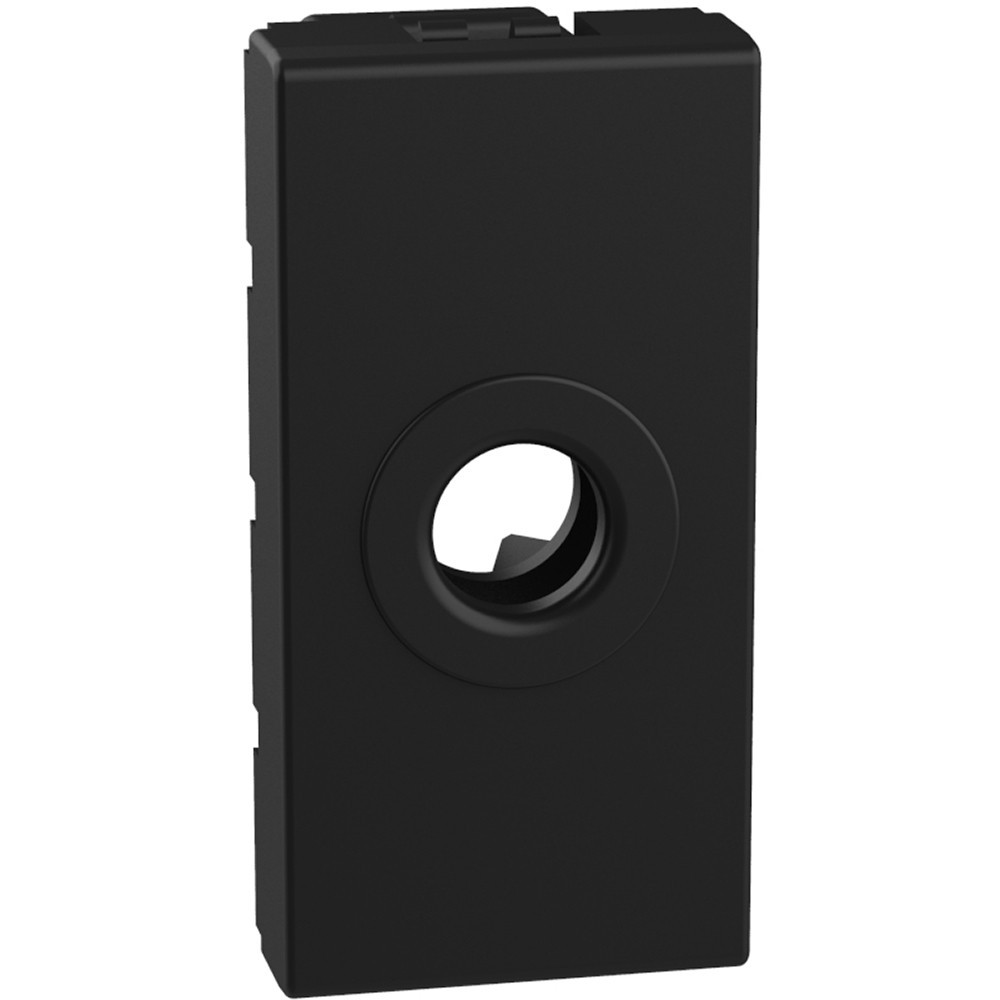 BTicino Schakelmateriaal Light Now kabeluitvoer 1 module - zwart