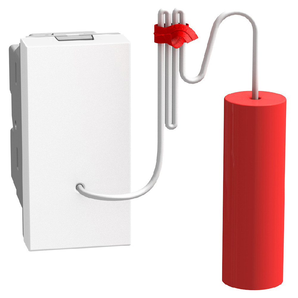 BTicino Schakelmateriaal Light Now no-NG contact met trekmechanisme 10a 1 module - wit