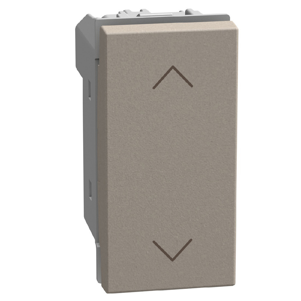 BTicino Schakelmateriaal Light Now rolluikbediening - 1 module - stone