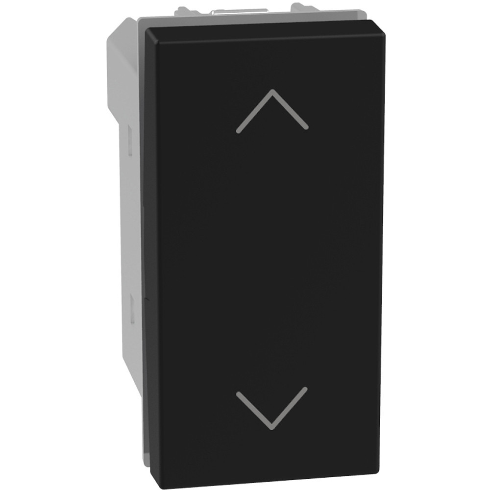BTicino Schakelmateriaal Light Now rolluikbediening - 1 module - zwart