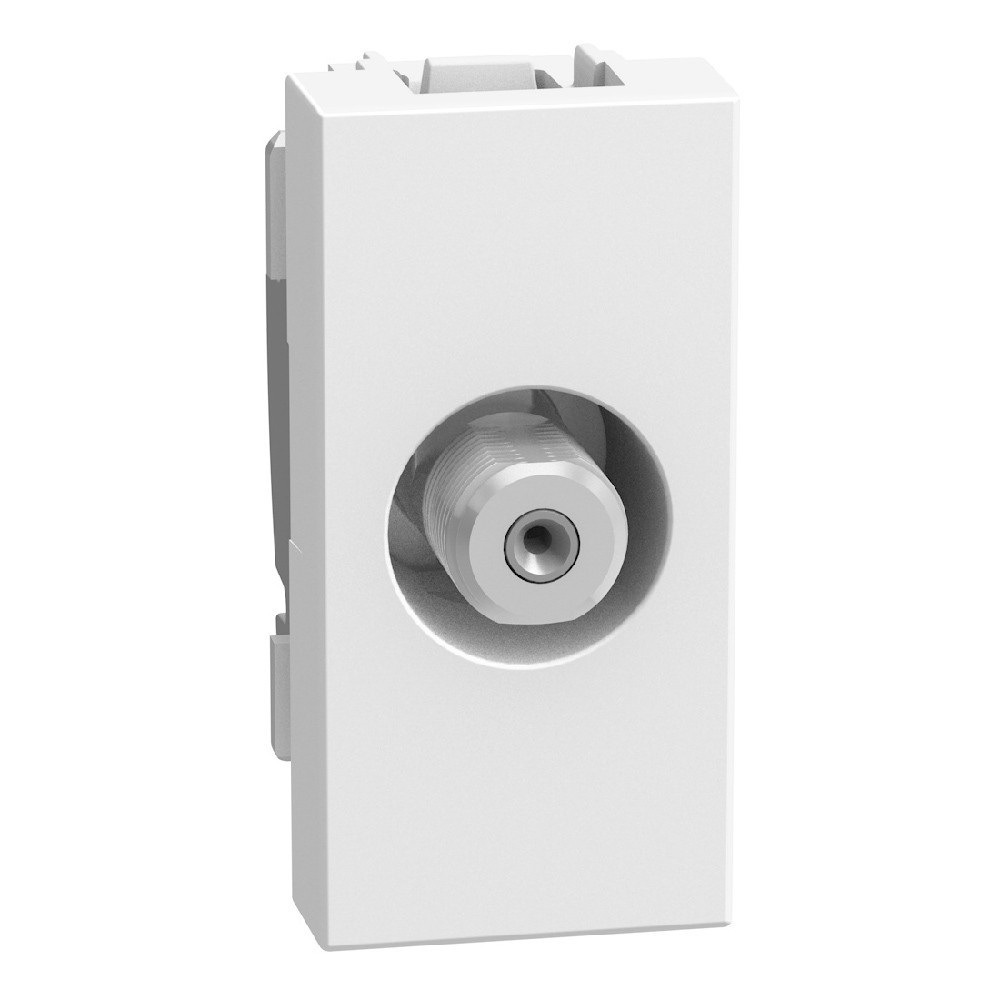 BTicino Schakelmateriaal Light Now sat type F contactdoos - 1 module - wit