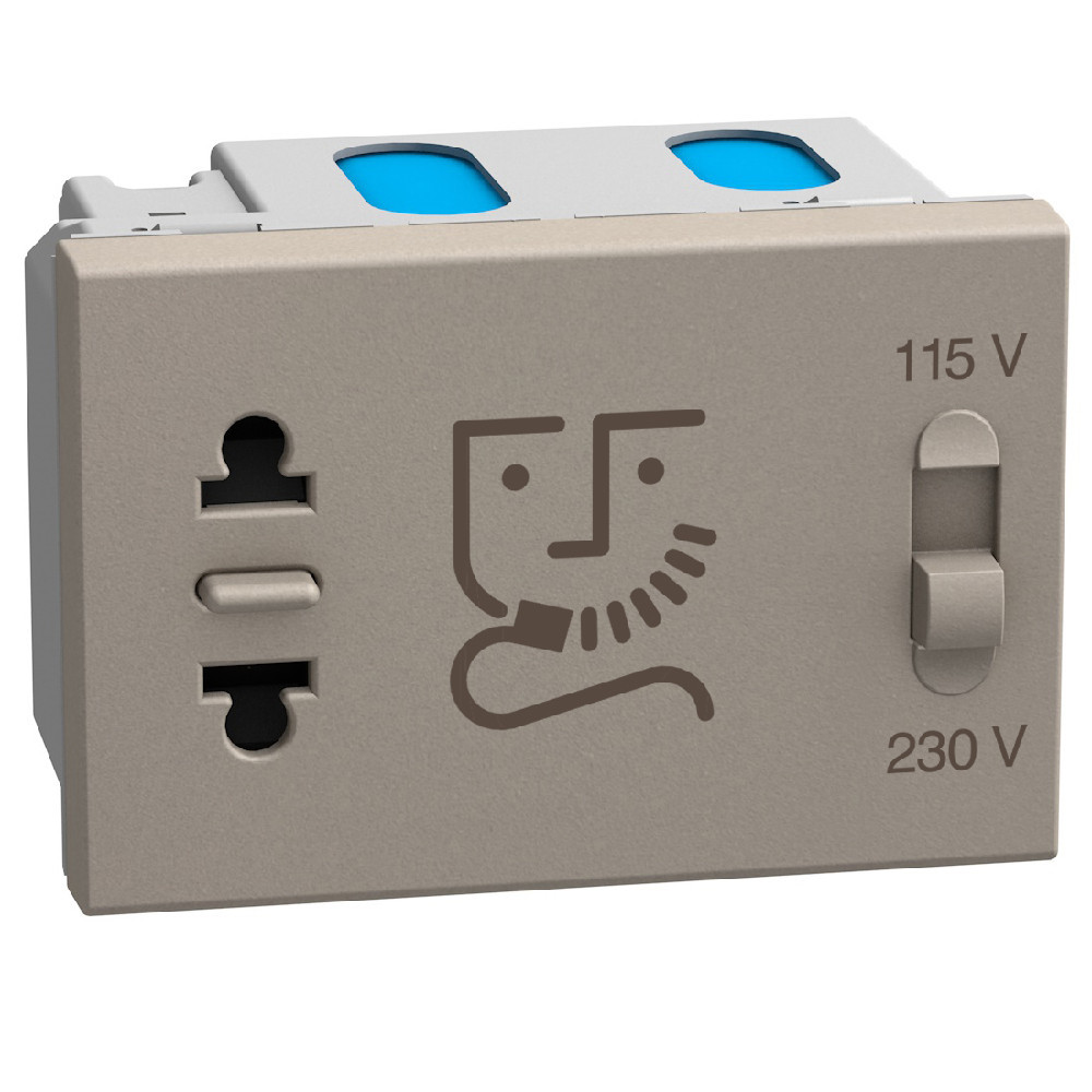 BTicino Schakelmateriaal Light Now scheerwcd 230V - 3 mod - stone