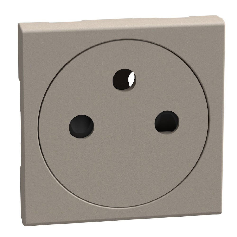 BTicino Schakelmateriaal Light Now sierplaat voor contactdoos 2p+a - 2 modules - stone
