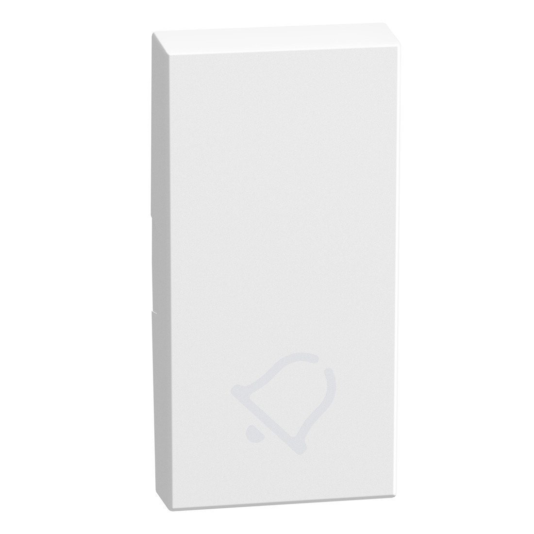 BTicino Schakelmateriaal Light Now toets met pictogram bel 1 module - wit