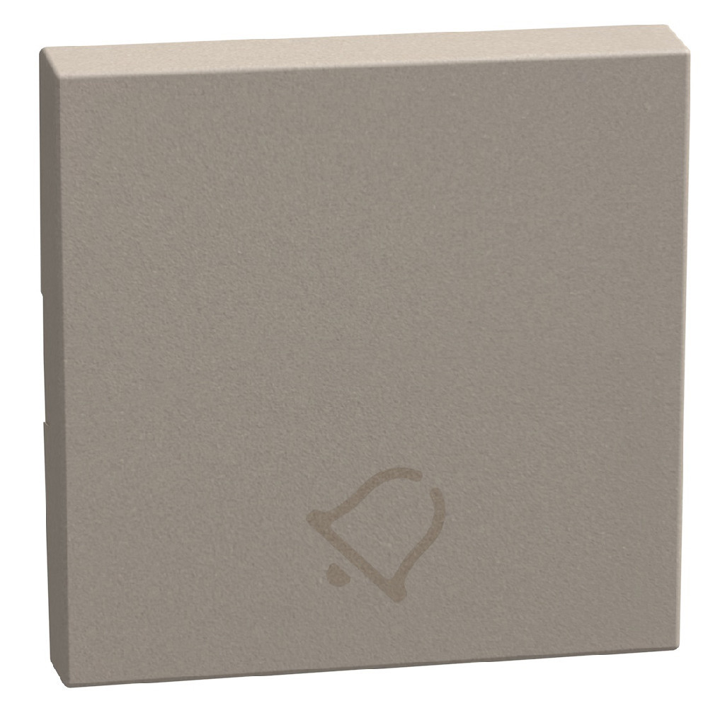 BTicino Schakelmateriaal Light Now toets met pictogram bel 2 modules - stone