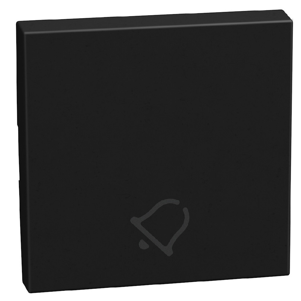 BTicino Schakelmateriaal Light Now toets met pictogram bel 2 modules - zwart