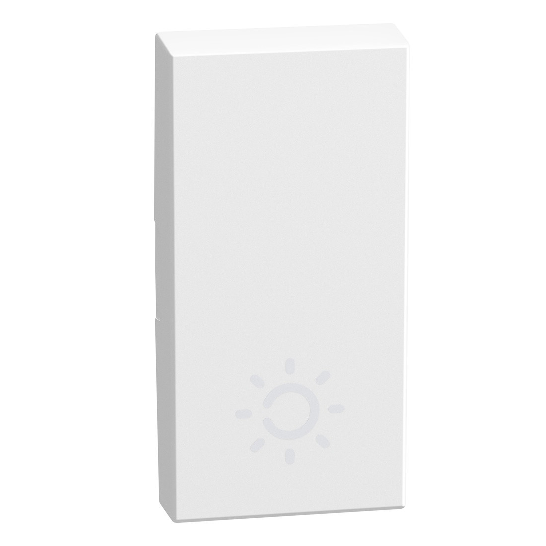 BTicino Schakelmateriaal Light Now toets met pictogram lamp 1 module - wit