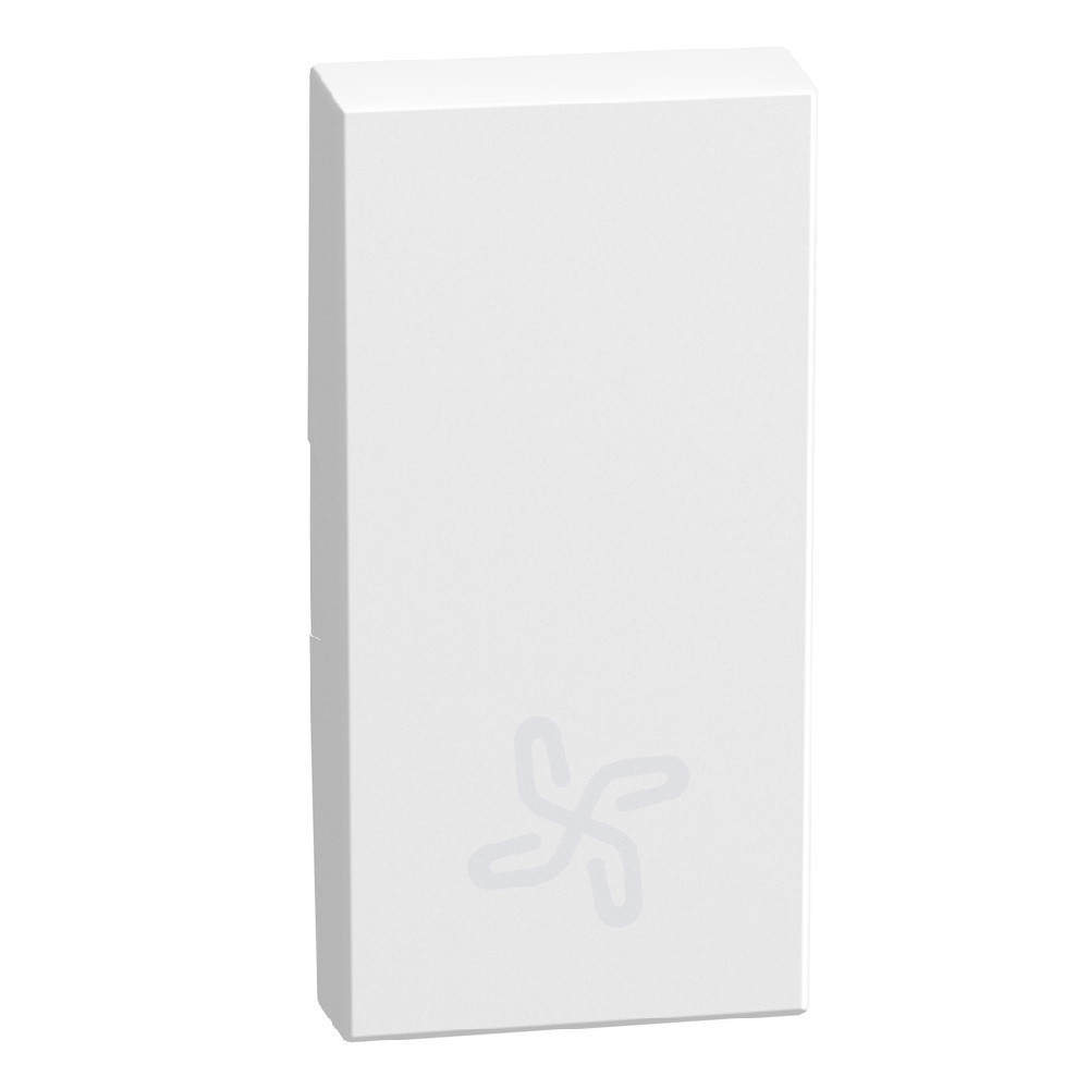 BTicino Schakelmateriaal Light Now toets met pictogram ventilatie 1 module - wit