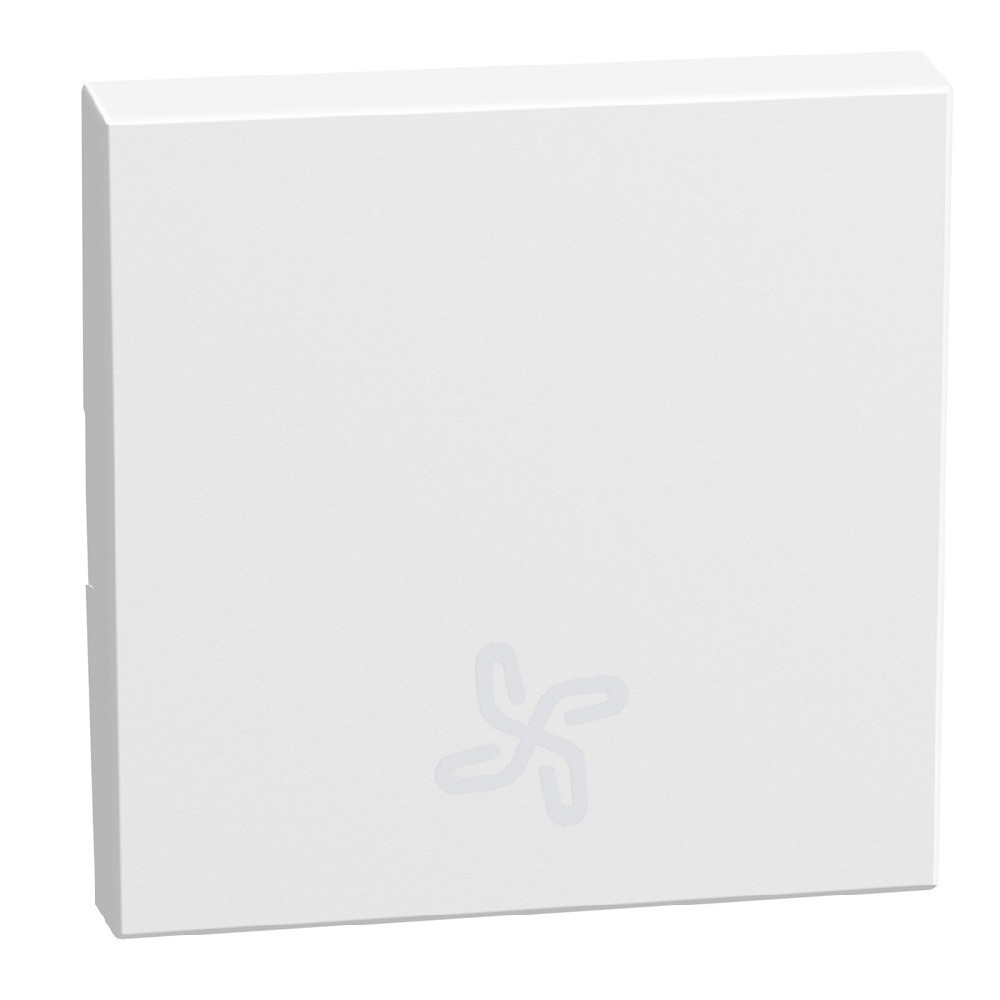 BTicino Schakelmateriaal Light Now toets met pictogram ventilatie 2 modules - wit
