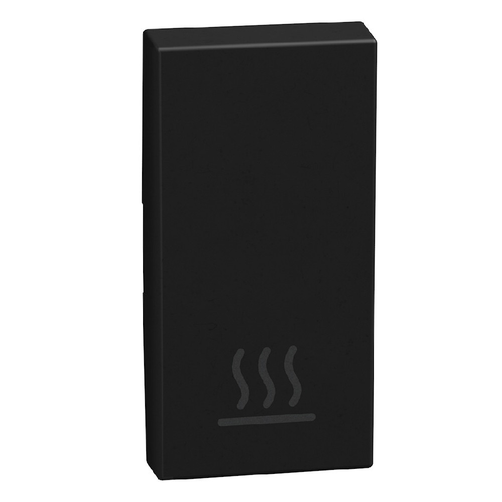 BTicino Schakelmateriaal Light Now toets met pictogram verwarming 1 module - zwart